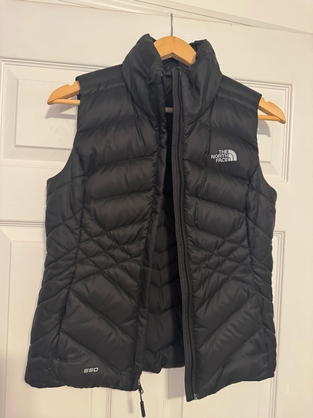 The North Face Black Quilted 550 Down Vest